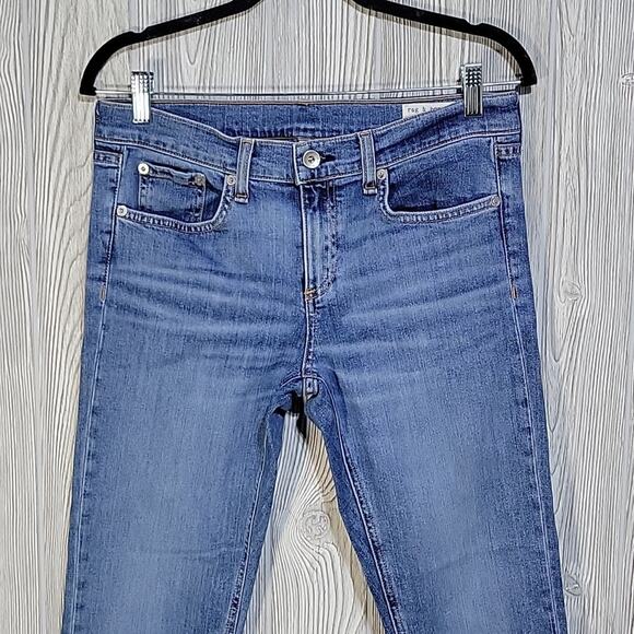 Rag & Bone Dre Capri Paint Splatter Ankle Jeans Womens Size 27 - Picture 2 of 16